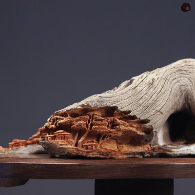 Unique pieces - Peaceful Village - Wood Carving - MÙ STUDIO