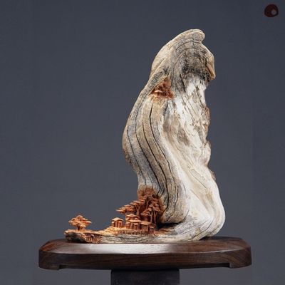 Unique pieces - Vertical wooden sculpture - MÙ STUDIO