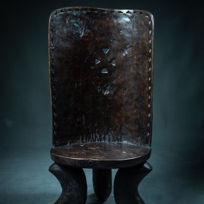 Objets design - Trône royal Tanzanie en bois - QUINTESSENCE AFRICAINE