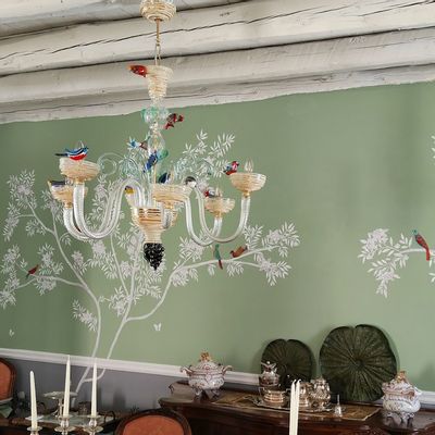 Ceiling lights - Nest Murano Glass Chandelier — Venetian Handmade Design - BOTTEGA VENEZIANA