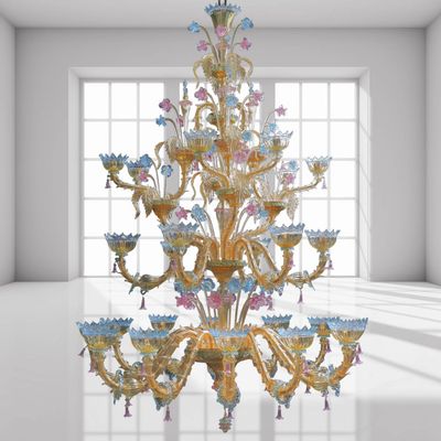 Hanging lights - Ca' Rezzonico Casanova Chandelier — Murano Glass Masterpiece - BOTTEGA VENEZIANA