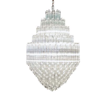 Ceiling lights - Demetra Murano Glass Chandelier — Luxury Art Deco and Venetian Crafts - BOTTEGA VENEZIANA