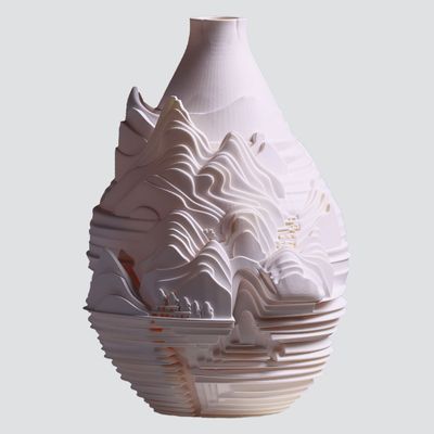 Vases - Ivory Contour Vase - HK+FR: FURNITURE FOR WORLD DESIGN