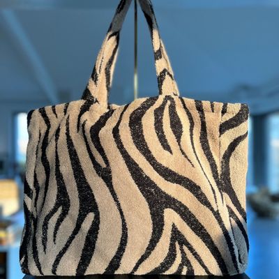 Bags and totes - Sac week end  éponge bouclette Bio - Zebre - ATELIER DUNE