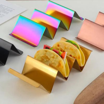 Kitchen utensils - Stainless steel taco holder - 4 colors available - SOSTRAW & SMARTTHINGS