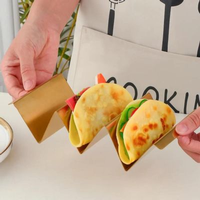 Kitchen utensils - Stainless steel taco holder - 4 colors available - SOSTRAW & SMARTTHINGS