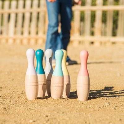 Toys - Wooden Bowling Set Original - Kids Toy - MORA-PLAY