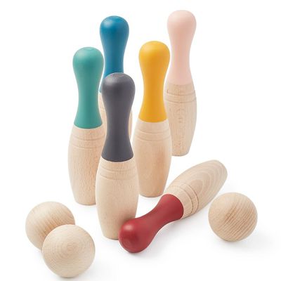 Jouets enfants - Jeu de quilles en bois Earth - Jouet pour enfants - MORA-PLAY