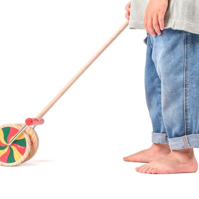 Toys - Wooden wheel push-along - MORA-PLAY