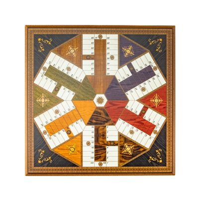 Toys - Vintage wooden PARCHEESI 6 players - MORA-PLAY