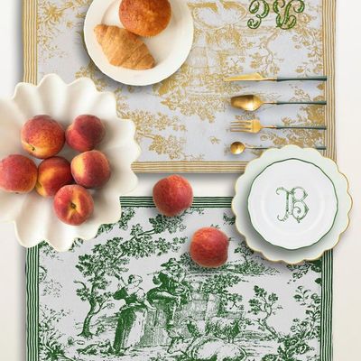 Linge de table textile - SET DE TABLE - TOILE DE JOUY - LA CUCA