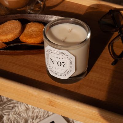 Candles - Refillable Scented Candle 180g N°07 - Childhood Biscuit - LUMEN • MAISON DE PARFUMS D'INTÉRIEUR