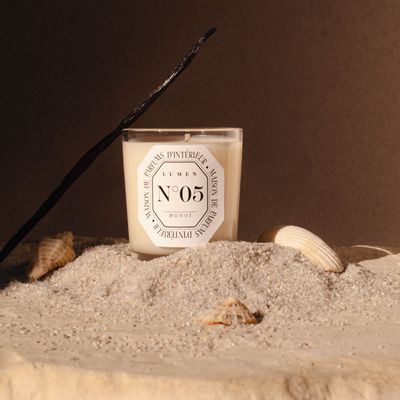 Candles - Refillable Scented Candle 180g N°05 - Tropical Monoï - LUMEN • MAISON DE PARFUMS D'INTÉRIEUR