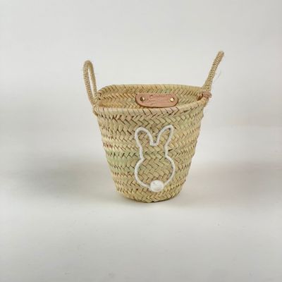 Décor de fête pour enfant - Panier de Pâques Personnalisé – Brodé à la Main, Unique pour Vous - ORIGINAL MARRAKECH