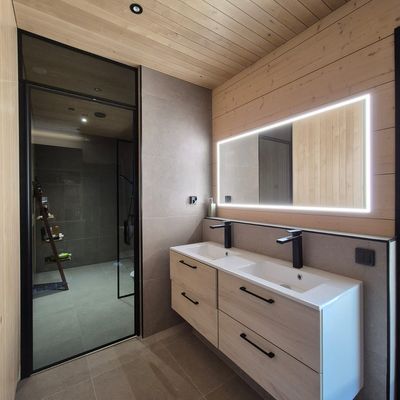 Bathroom mirrors - Full Lux Square LED Mirror (120x70cm) - SCANDINAVIAN GLASSFACTORY