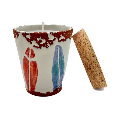 Decorative objects - Ceraminc surfer scented candle size S - WAX DESIGN - BARCELONA