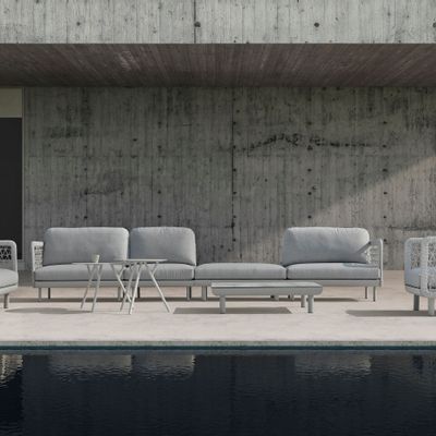 Lawn sofas   - CLUB garden armchair - COUTURE JARDIN