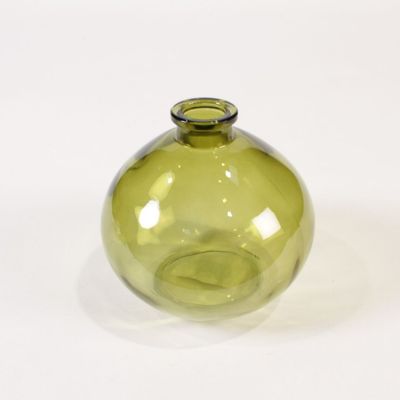 Vases - Olive green glass vase D12cm H11cm - LE COMPTOIR.COM