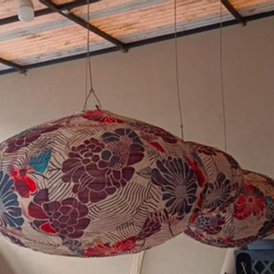 Hanging lights - FABRIC SUSPENSION - Vienna Herbarium Collection - JOLI JOUR PARIS