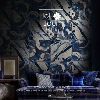 Wallpaper - Patchwork Set No. 2 Wallpaper Sheet - Nara Minuit - JOLI JOUR PARIS