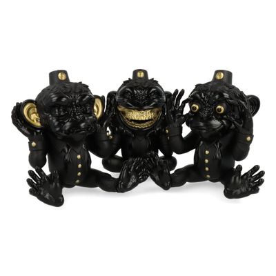 Sculptures, statuettes et miniatures - Set « More Evil Monkeys », noir - ARTOYZ