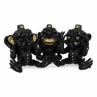 Sculptures, statuettes and miniatures - More Evil Monkeys - Black - Set - ARTOYZ