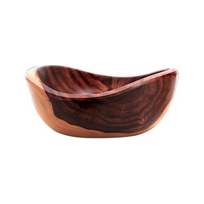 Plats et saladiers - Bol cintré en bois de sheesham Ostar - Fabriqué à la main et durable - MAISON ZOE