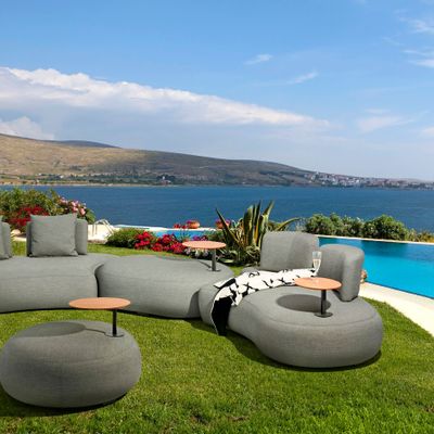 Canapés de jardin - Canapé de jardin avec tablette droite BUBBLES - COUTURE JARDIN