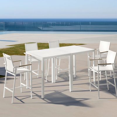 Lawn tables - ELLA square bar table (90 cm) - COUTURE JARDIN