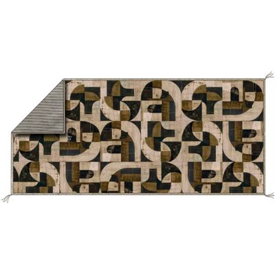 Throw blankets - Dandy khaki bed runner - JOLI JOUR PARIS