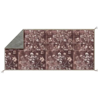 Throw blankets - Bed runner Herbarium Terracotta - JOLI JOUR PARIS