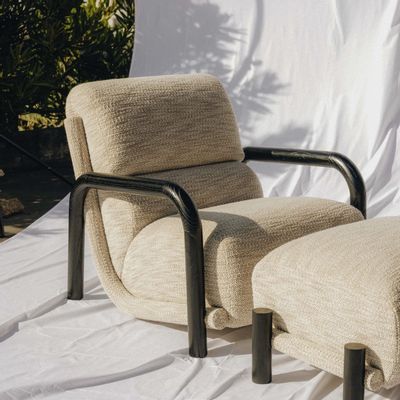 Fauteuils - Fauteuil Ginga XL en structure chêne massif - DUISTT