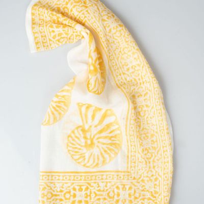 Sarongs - Orange Seashell Bandana - KORES ACCESSORIES