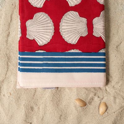 Sarongs - White Shell Beach Throw - KORES ACCESSORIES