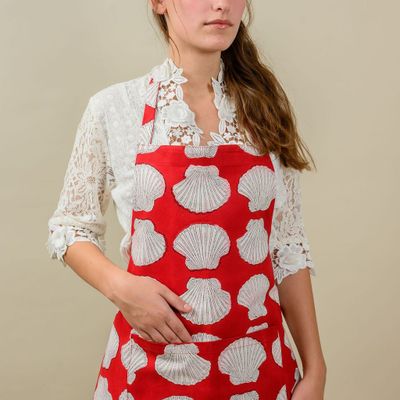 Aprons - White Shell Apron - KORES ACCESSORIES