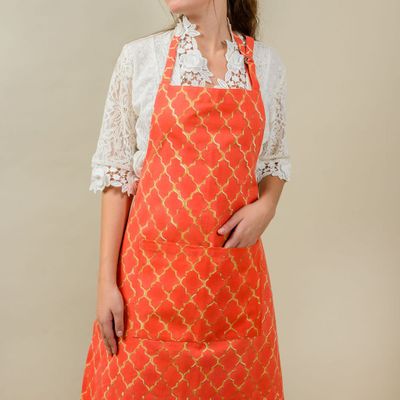 Tabliers de cuisine - Red & Gold Apron - KORES ACCESSORIES