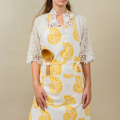 Aprons - Orange Seashell Apron - KORES ACCESSORIES