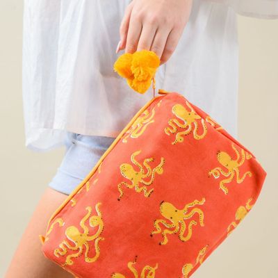 Bags and totes - Red Octopus Toiletry Bag - KORES ACCESSORIES