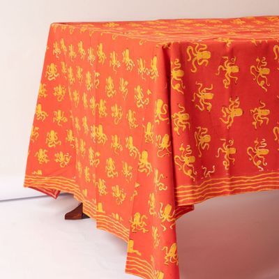 Homewear - Red Octopus Tablecloth - KORES ACCESSORIES