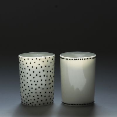 Ceramic - Cup XS black&white - KAOLIN