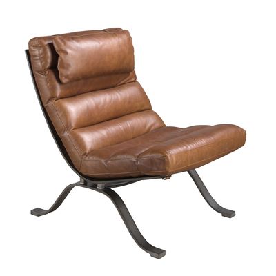 Lounge chairs - Dark brown leather armchair - ANGEL CERDÁ