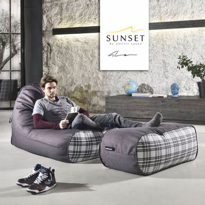 Garden textiles - BEAN BAG SUNSET - POUFOMANIA