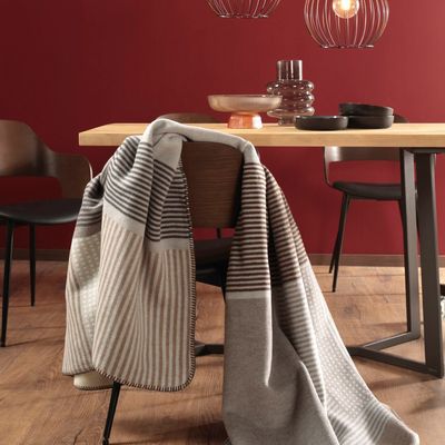 Throw blankets - Throw Maze Stone - BIEDERLACK