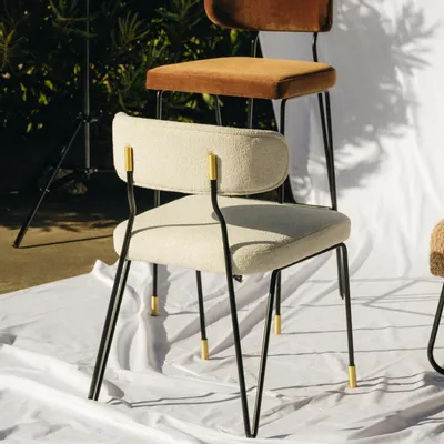 Chairs for hospitalities & contracts - Apollo Dining Chair in Lacquered Iron Structure - DUISTT