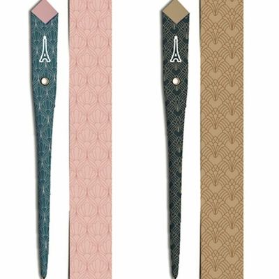 Pens and pencils - 48 paper pens - ART DECO collection - PLUME DE PAPIER