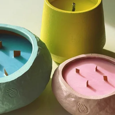 Candles - Coloured raw - OSCAR CANDLES