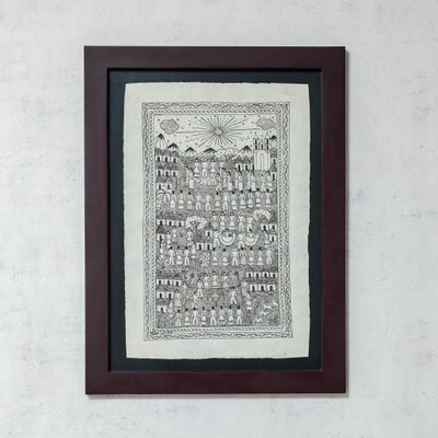 Tableaux - Peinture Amate « Célébration » de Tomas Ramirez - HUAKAL