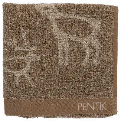 Bath towels - Saaga Hand Towel Brown 50x70 cm - PENTIK