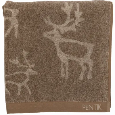 Bath towels - Saaga Bath Towel Brown 70x150 cm - PENTIK