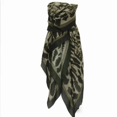 Scarves - FILIPO green cotton bandana - MONSIEUR CHARLI